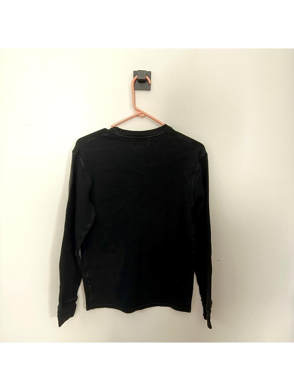 Black Polo Ralph Lauren long sleeve waffle shirt 100% cotton - Picture 5 of 5